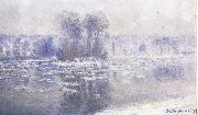 Claude Monet Floes at Bennecourt oil painting on canvas